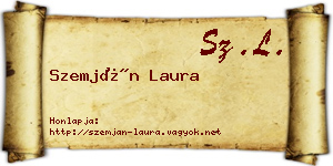 Szemján Laura névjegykártya